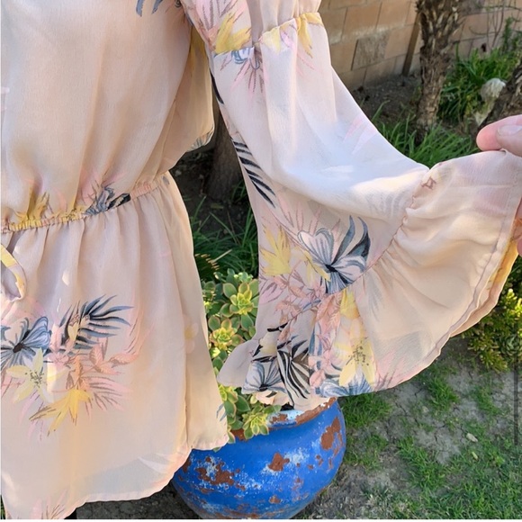 Hint of Blush | Across the Shoulder Romper - Picture 11 of 15